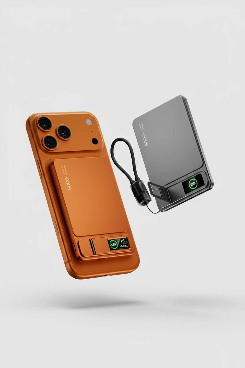 Monduran smartcharge 15w wireless power bank with smart display for iPhone+AirPods+Apple Watch