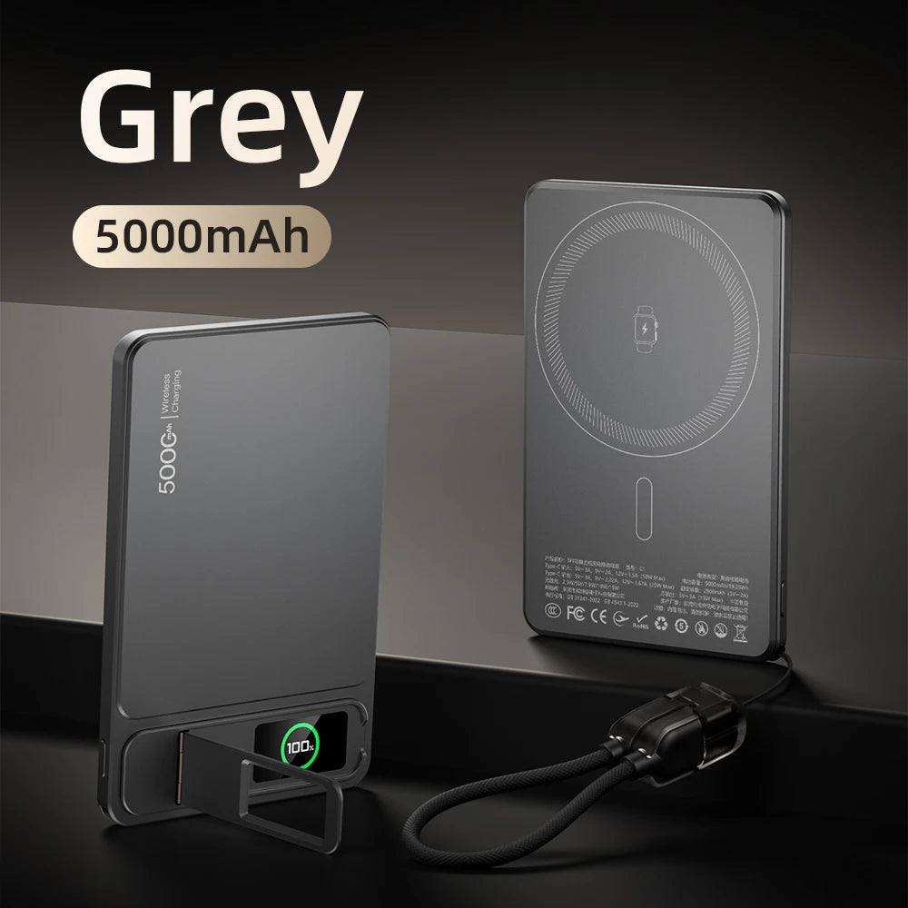 Monduran smartcharge 15w wireless power bank with smart display for iPhone+AirPods+Apple Watch