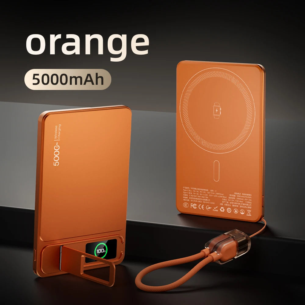 Monduran smartcharge 15w wireless power bank with smart display for iPhone+AirPods+Apple Watch